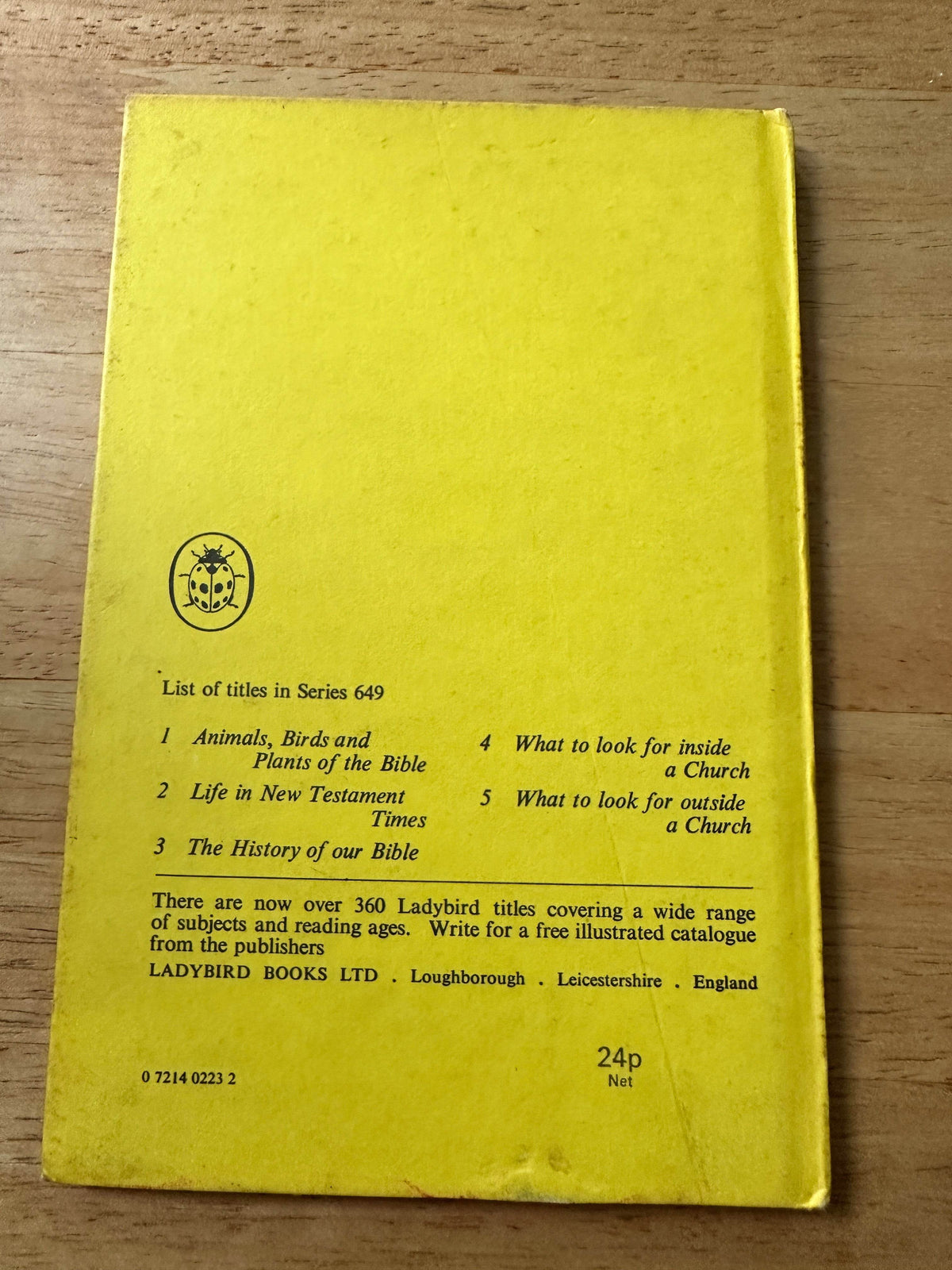 1968 Life In New Testament Times(Series 649 Ladybird) Ralph Gower(Illust Eric Winter)Ladybird Books - Honeyburn Books (UK)