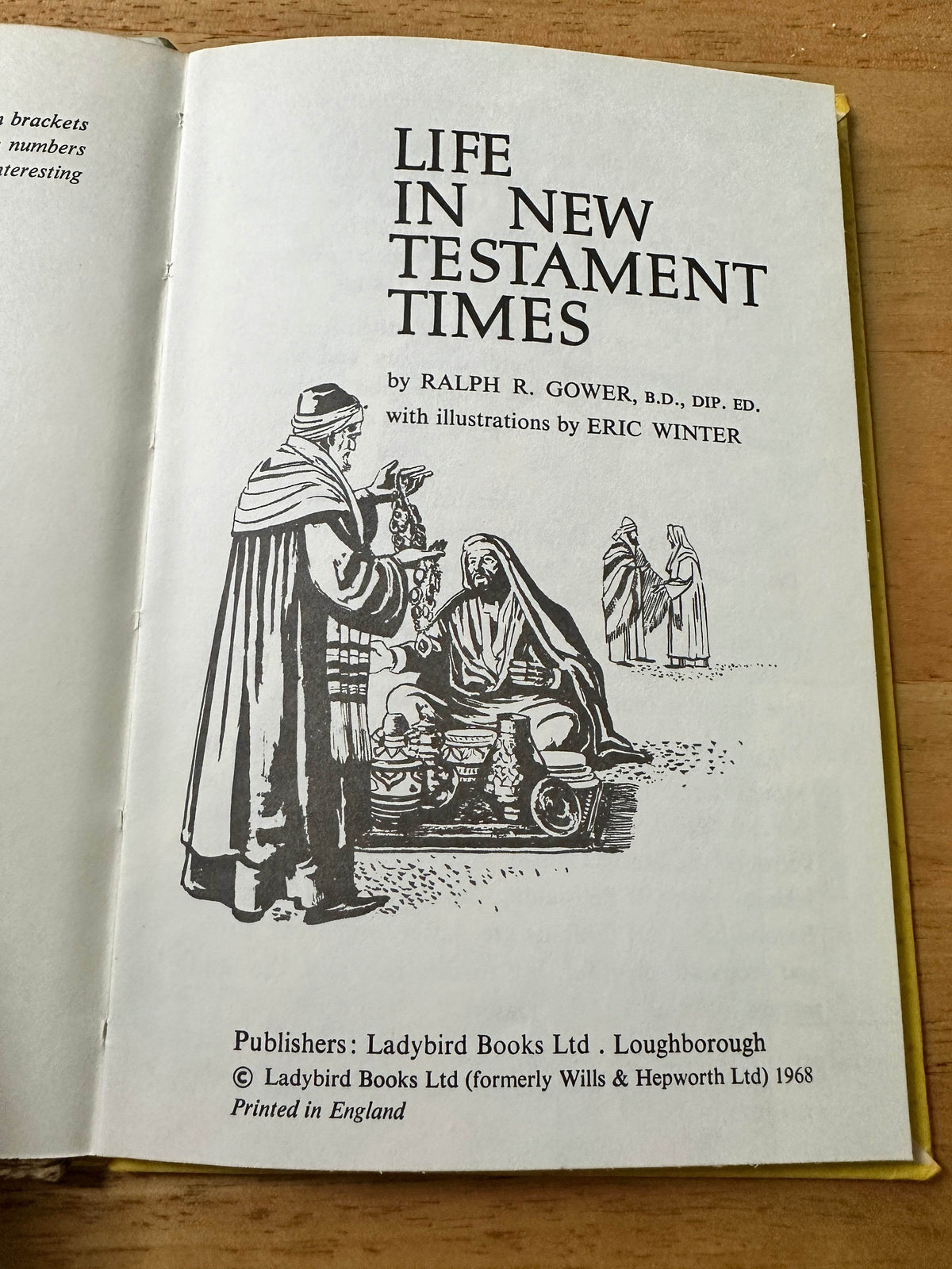 1968 Life In New Testament Times(Series 649 Ladybird) Ralph Gower(Illust Eric Winter)Ladybird Books - Honeyburn Books (UK)