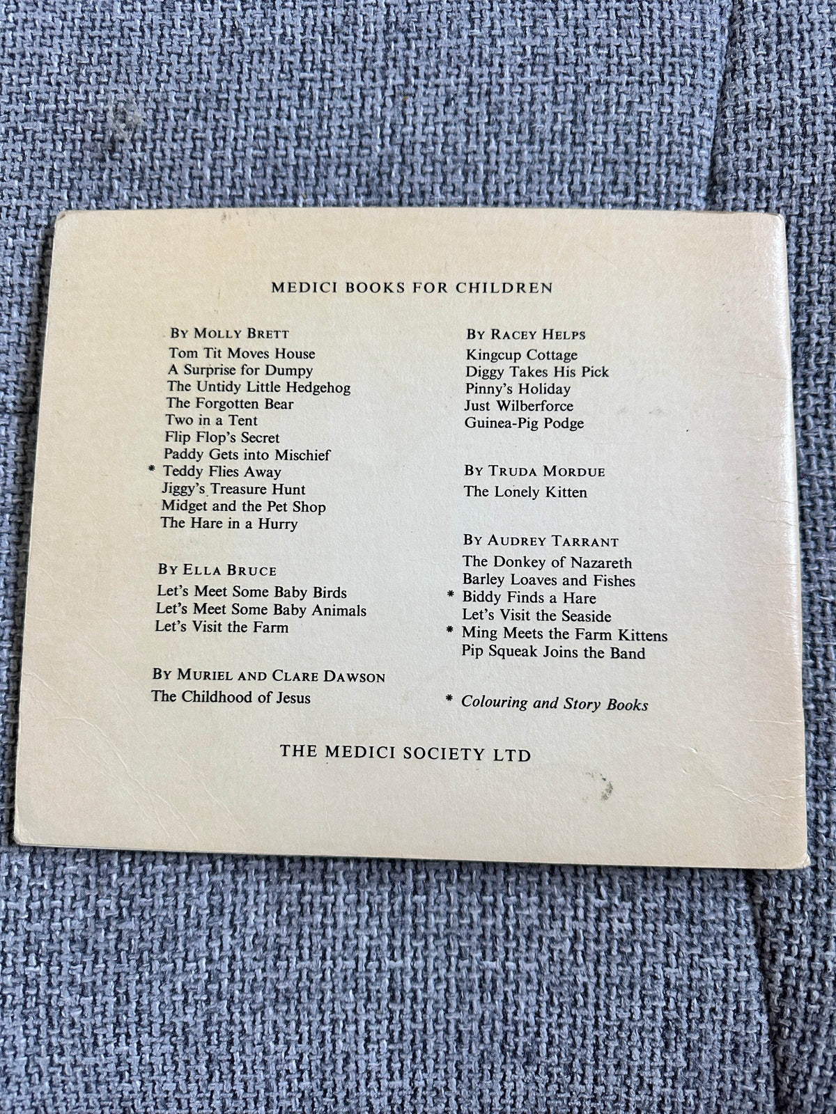 1972 Let’s Meet Some Baby Animals - Ella Bruce(The Medici Society) - Honeyburn Books (UK)