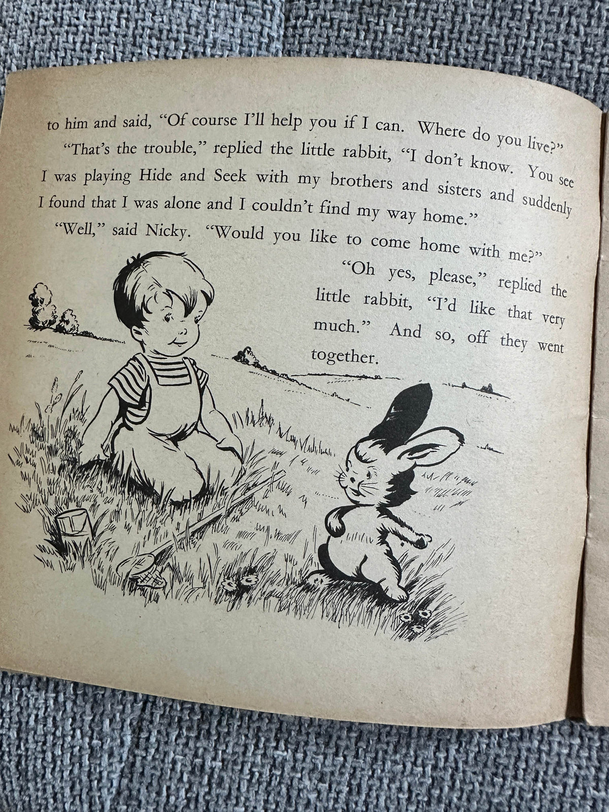 1950’s The Rabbit Who Lost His Way - Louis Valentine(Dean & Son Ltd) - Honeyburn Books (UK)