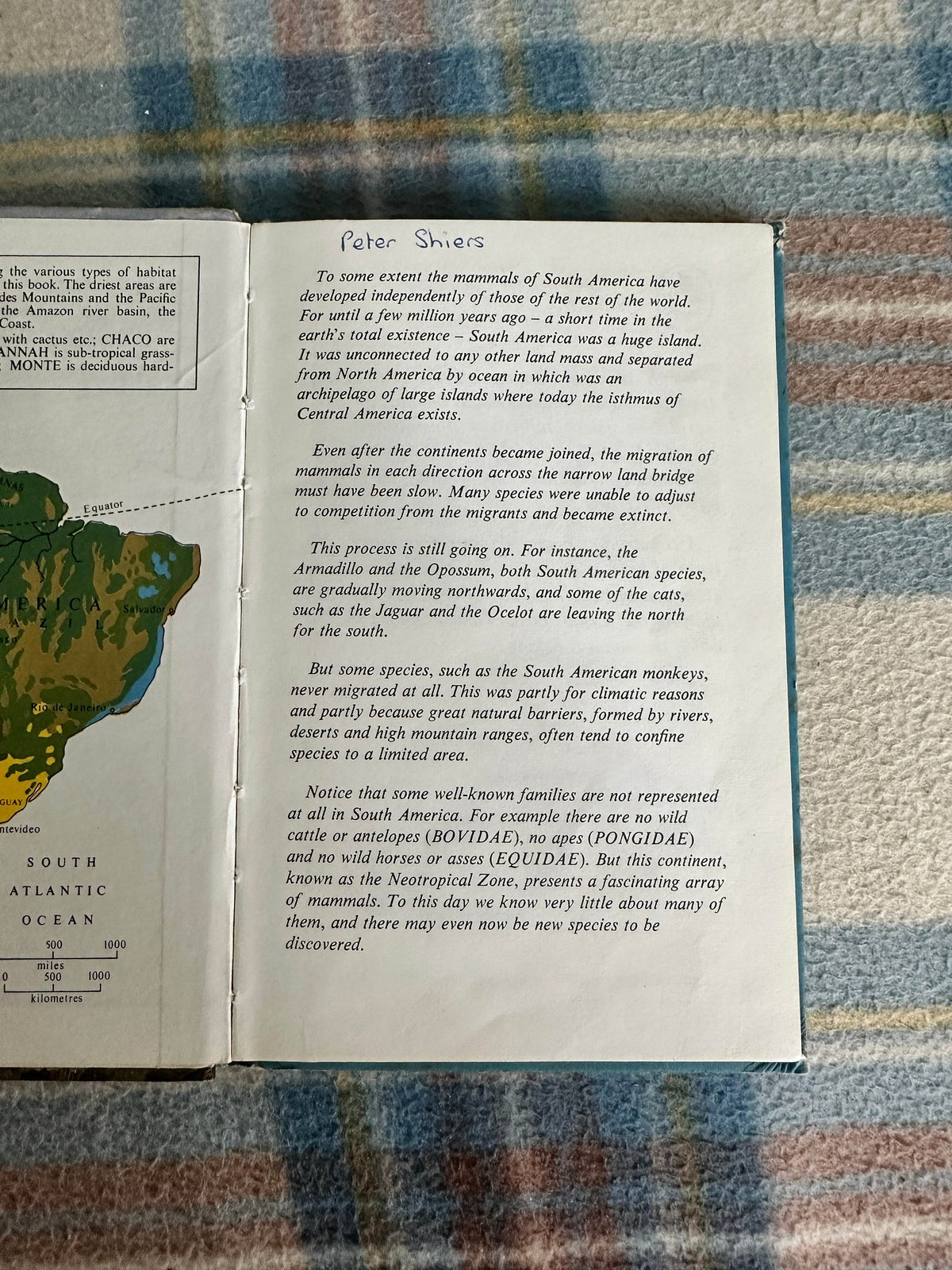 1972 South American Mammals(Series 691 Ladybird) John Leigh-Pemberton (Wills & Hepworth) - Honeyburn Books (UK)