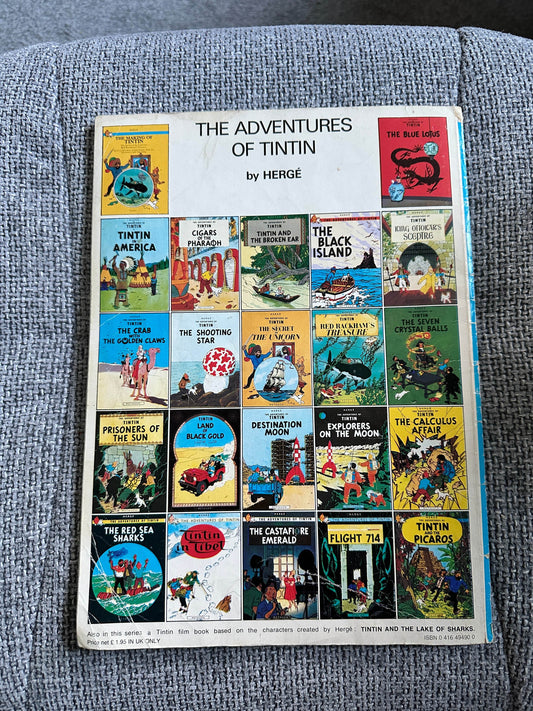 1984 The Blue Lotus(Tintin)- Hergé (A Magnet Book) - Honeyburn Books (UK)