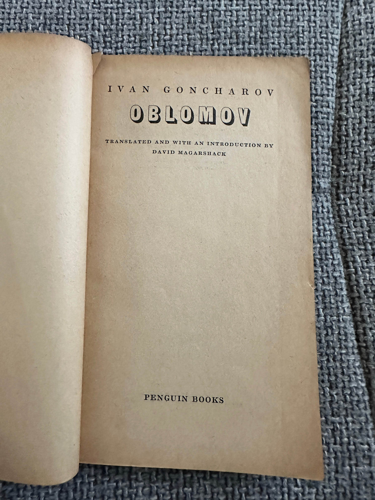 1954*1st* Goncharov Oblomov - David Magarshack(The Penguin Classics) - Honeyburn Books (UK)