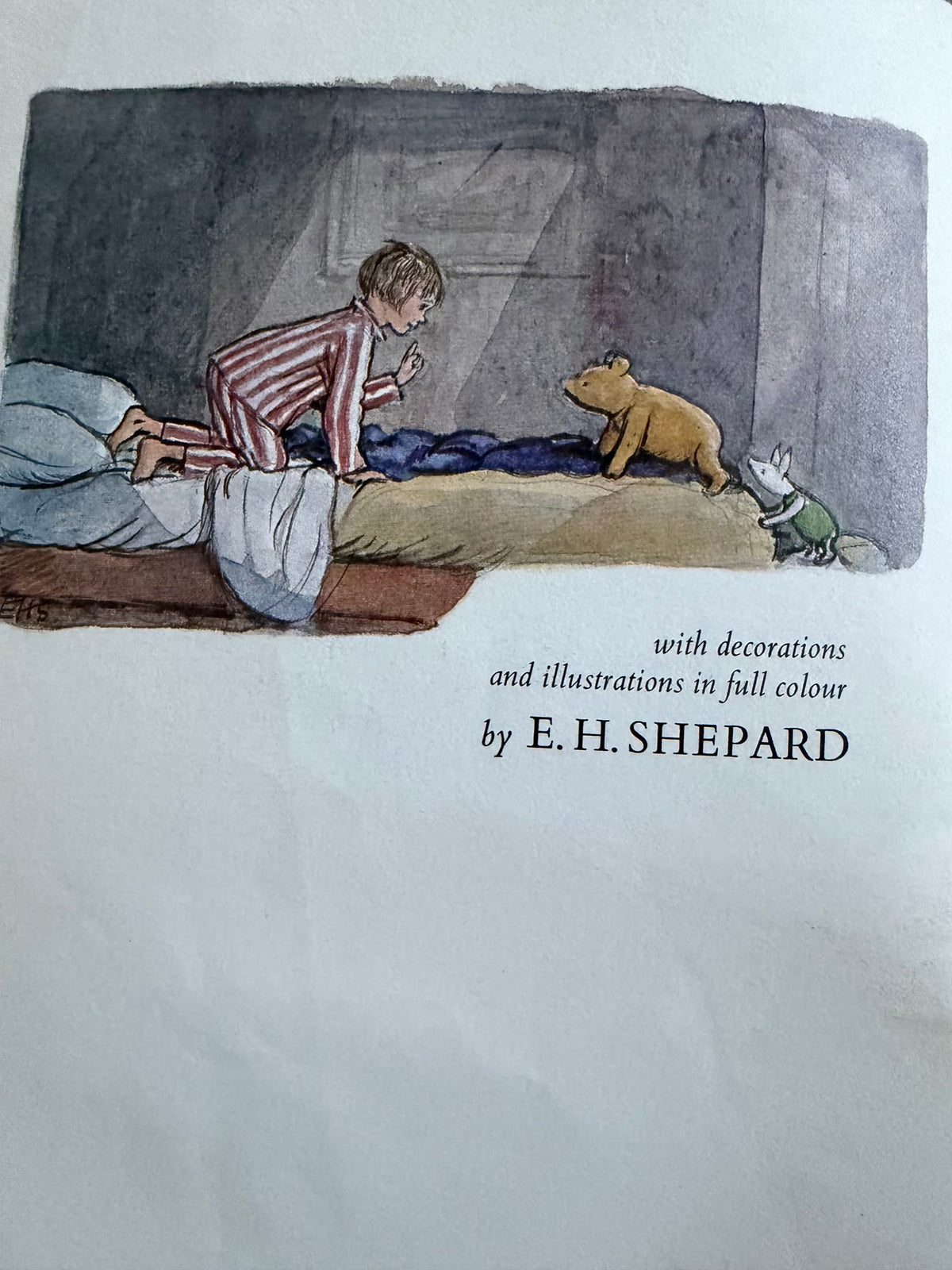 1975 The Christopher Robin Verse Book - A. A. Milne (E. H. Shepard full colour illustration) Methuen