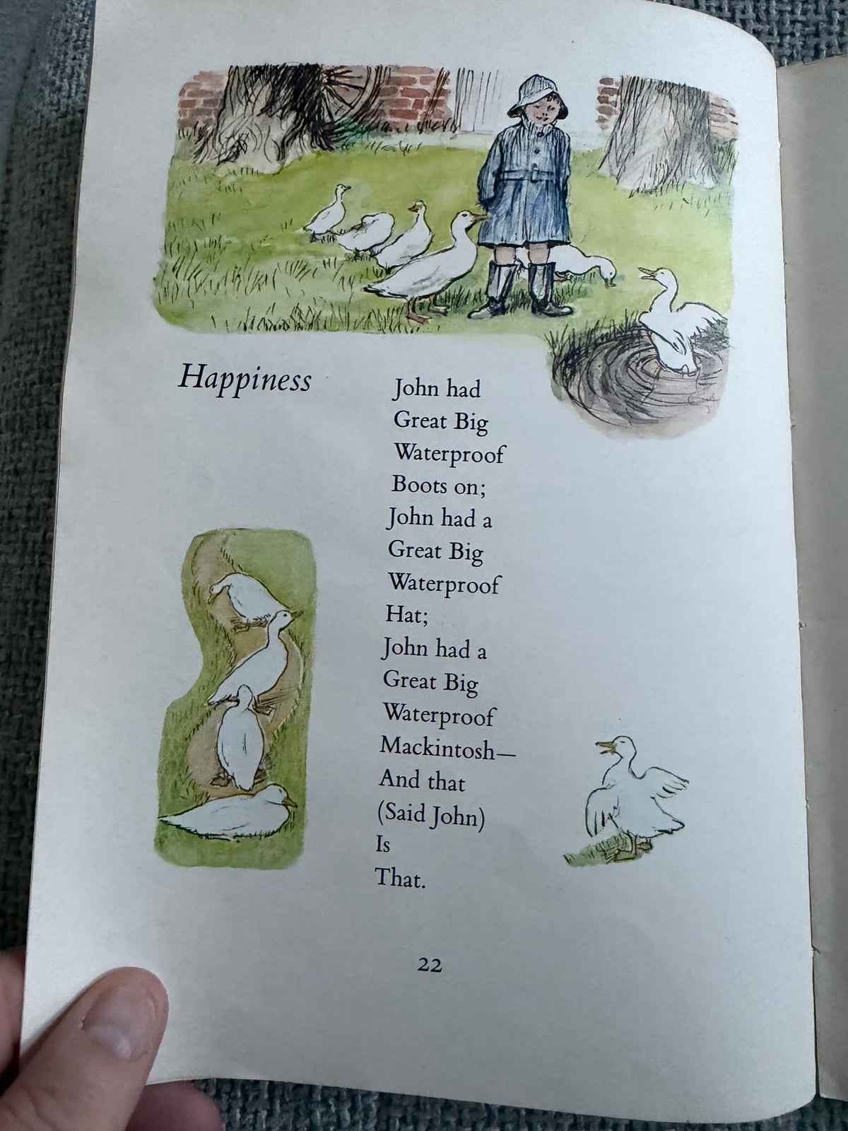 1975 The Christopher Robin Verse Book - A. A. Milne (E. H. Shepard full colour illustration) Methuen
