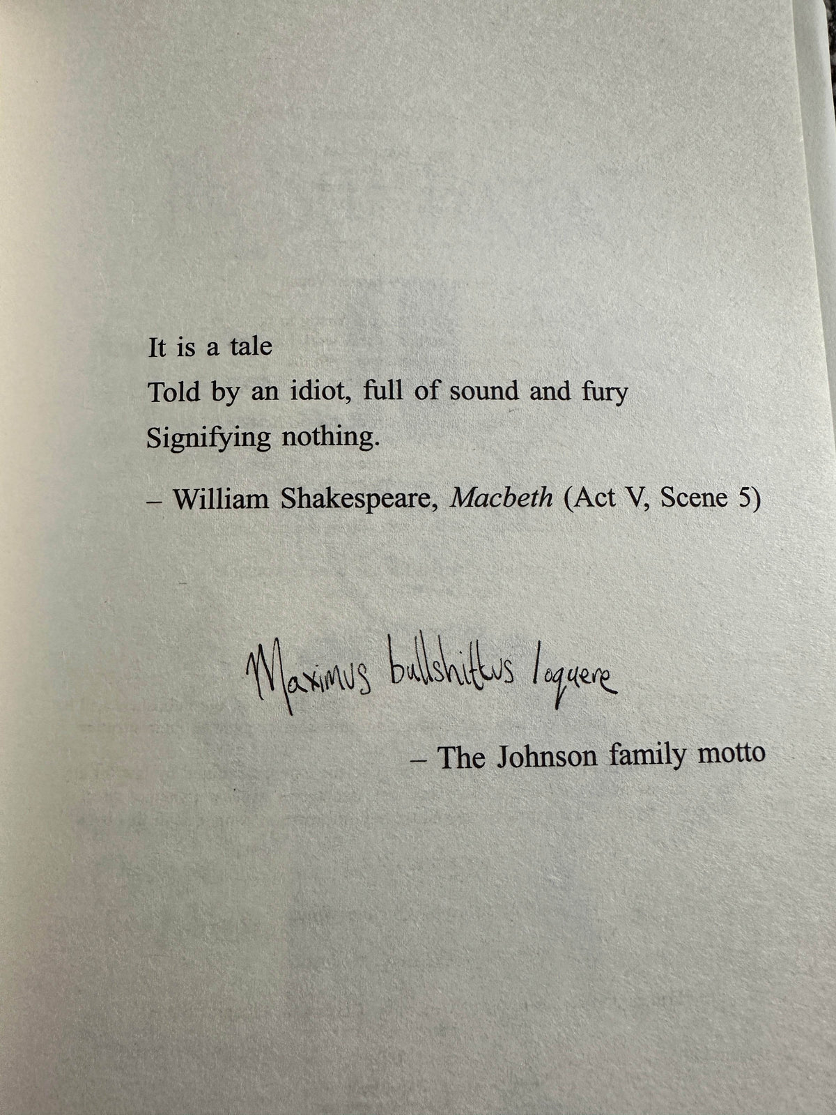 2019 The Unofficial Secret Diary Of Boris Johnson- Lucien Young(Quercus) - Honeyburn Books (UK)