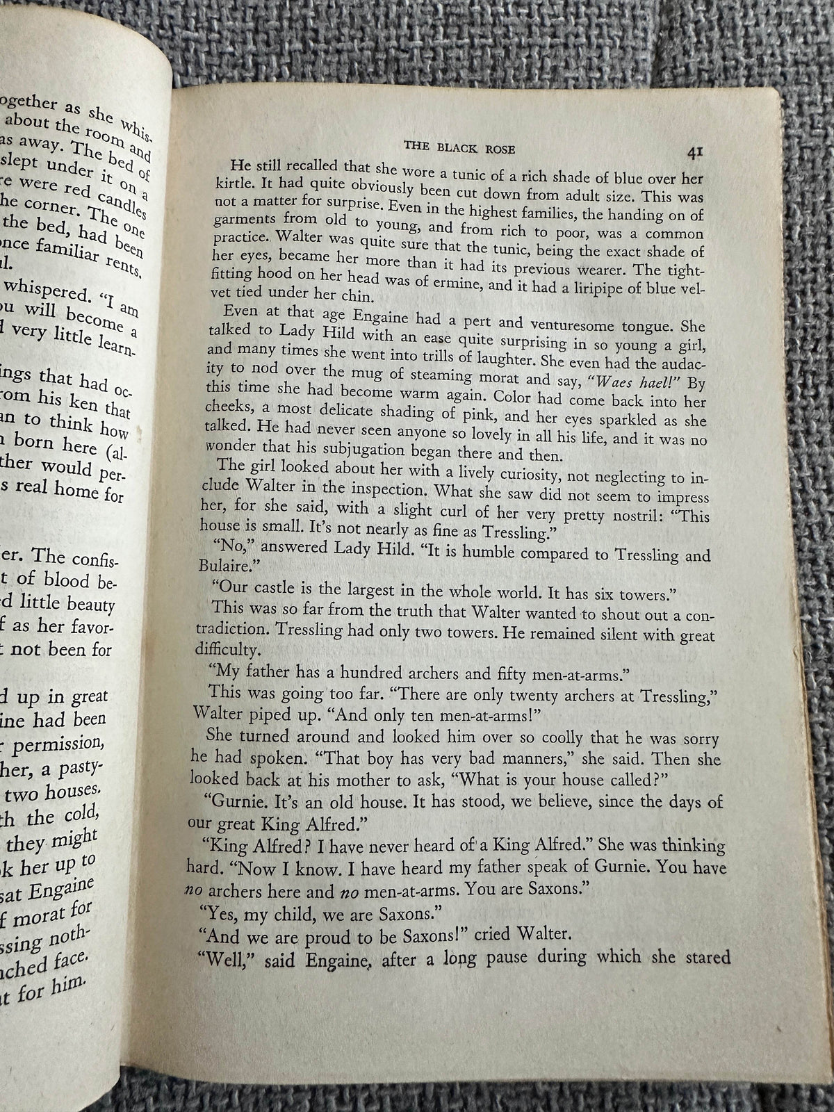 1945*1st* The Black Rose - Thomas B. Costain(Doubleday, Doran & Co Inc.) - Honeyburn Books (UK)