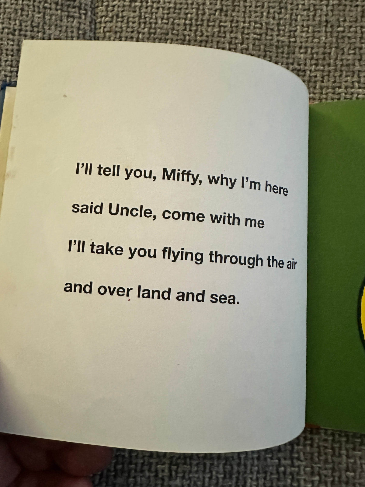 1996 Miffy Goes Flying - Dick Bruna(World International) - Honeyburn Books (UK)