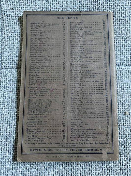 1930’s Twice 55 Community Songs - Hawkes & Son Ltd - Honeyburn Books (UK)