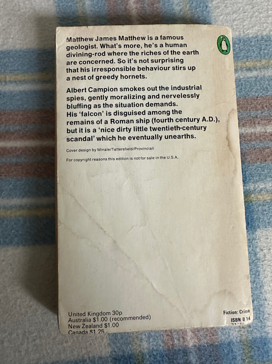1973*1st* Mr. Campion’s Falcon - Youngman Carter(Penguin Books) - Honeyburn Books (UK)