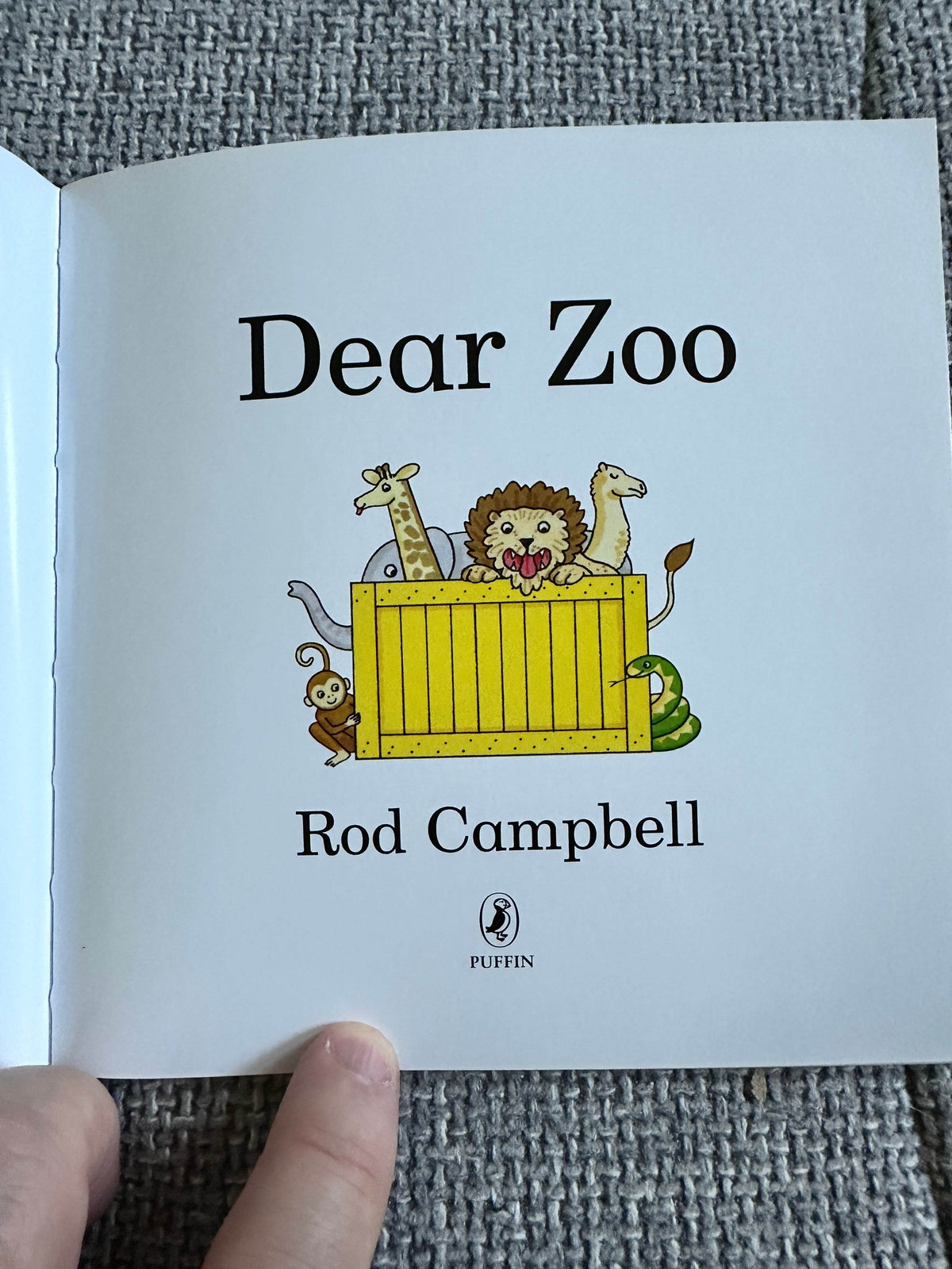 2014*1st* Dear Zoo - Rod Campbell(Puffin Books) - Honeyburn Books (UK)