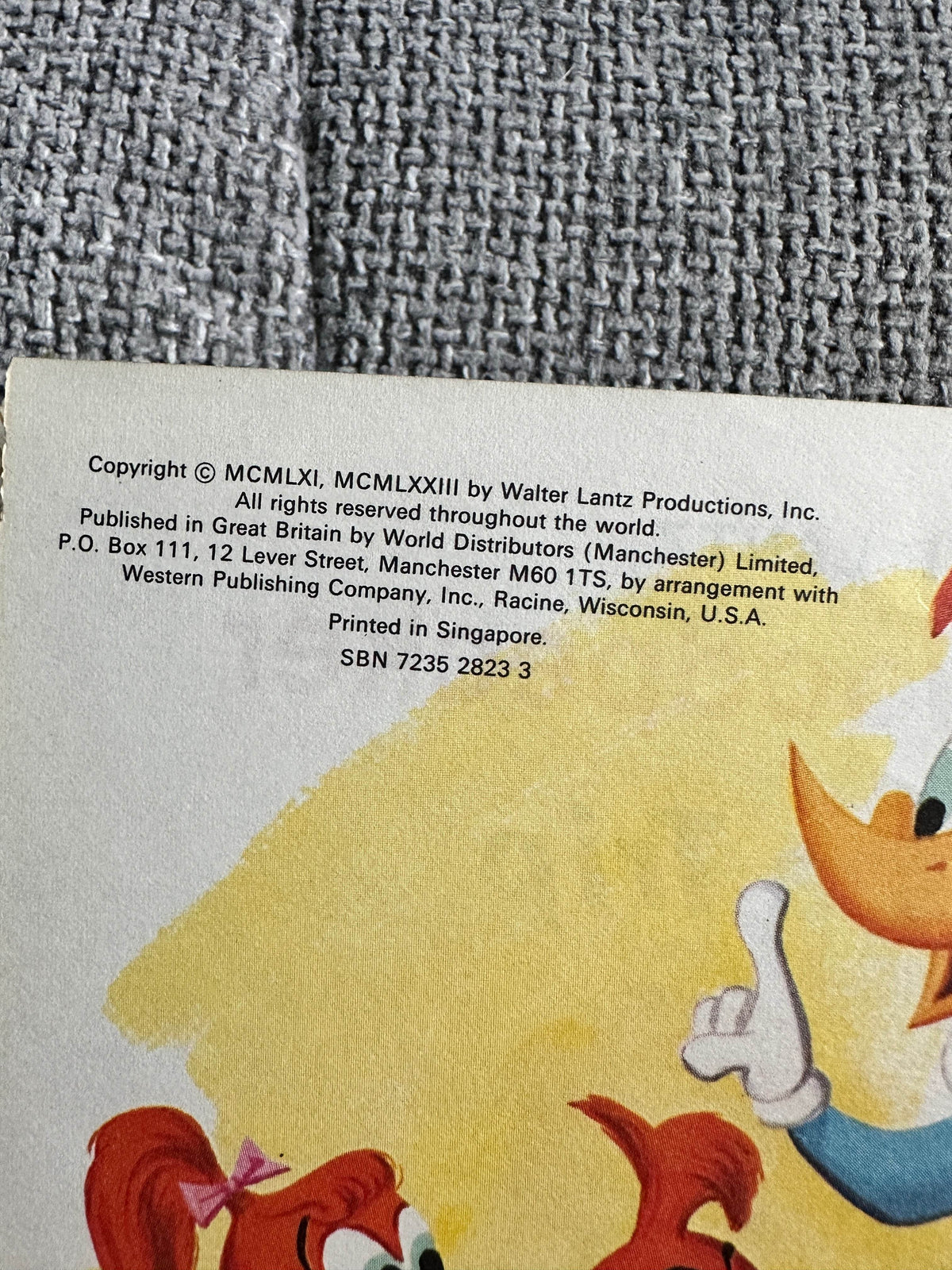 1973 Woody Woodpecker Takes A Trip - Walter Lantz(Little Golden Book) - Honeyburn Books (UK)