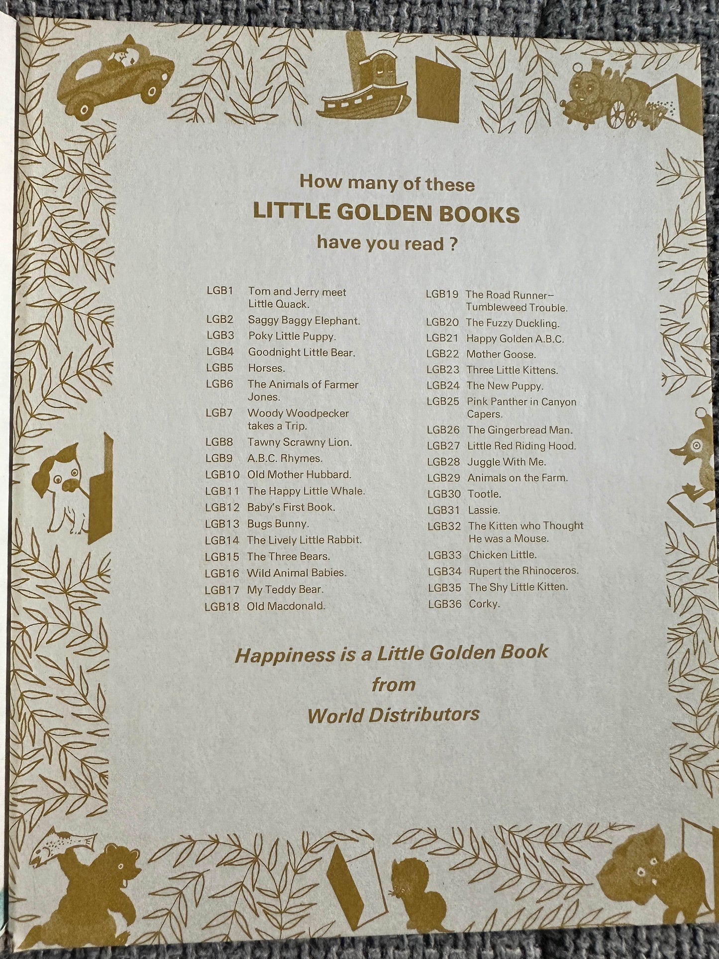 1973 Woody Woodpecker Takes A Trip - Walter Lantz(Little Golden Book) - Honeyburn Books (UK)