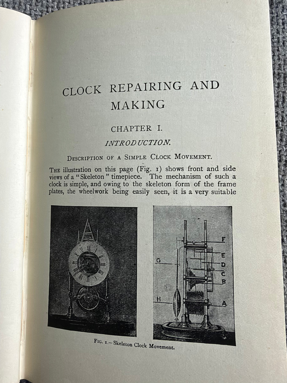 1950 Clock Repairing & Making - F. J. Garrard (Technical Press)