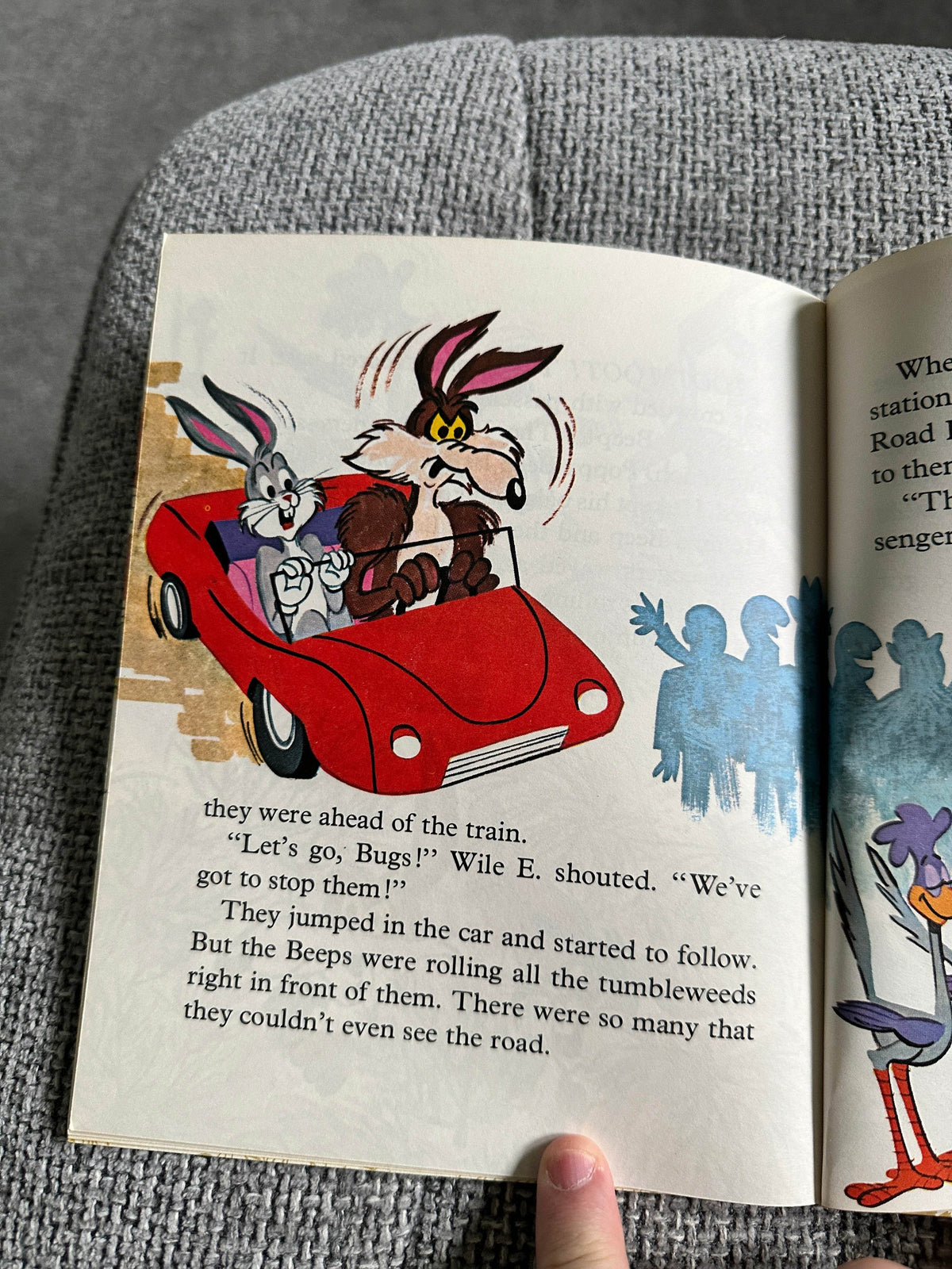 1973 The Road Runner Tumbleweed Trouble - Jack Woolgar(Leon Jason Studio illustrations)World Distributors (Little Golden Book) - Honeyburn Books (UK)
