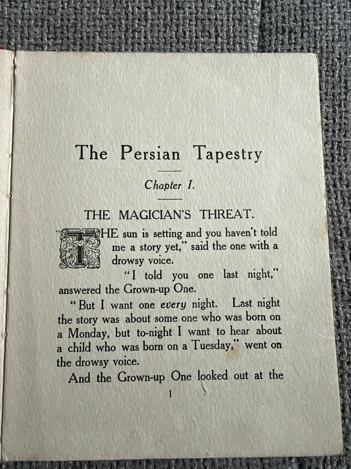 1924 The Persian Tapestry: Tuesday’s Child - Violet King (Patten Wood illust) Gale & Polden publishers