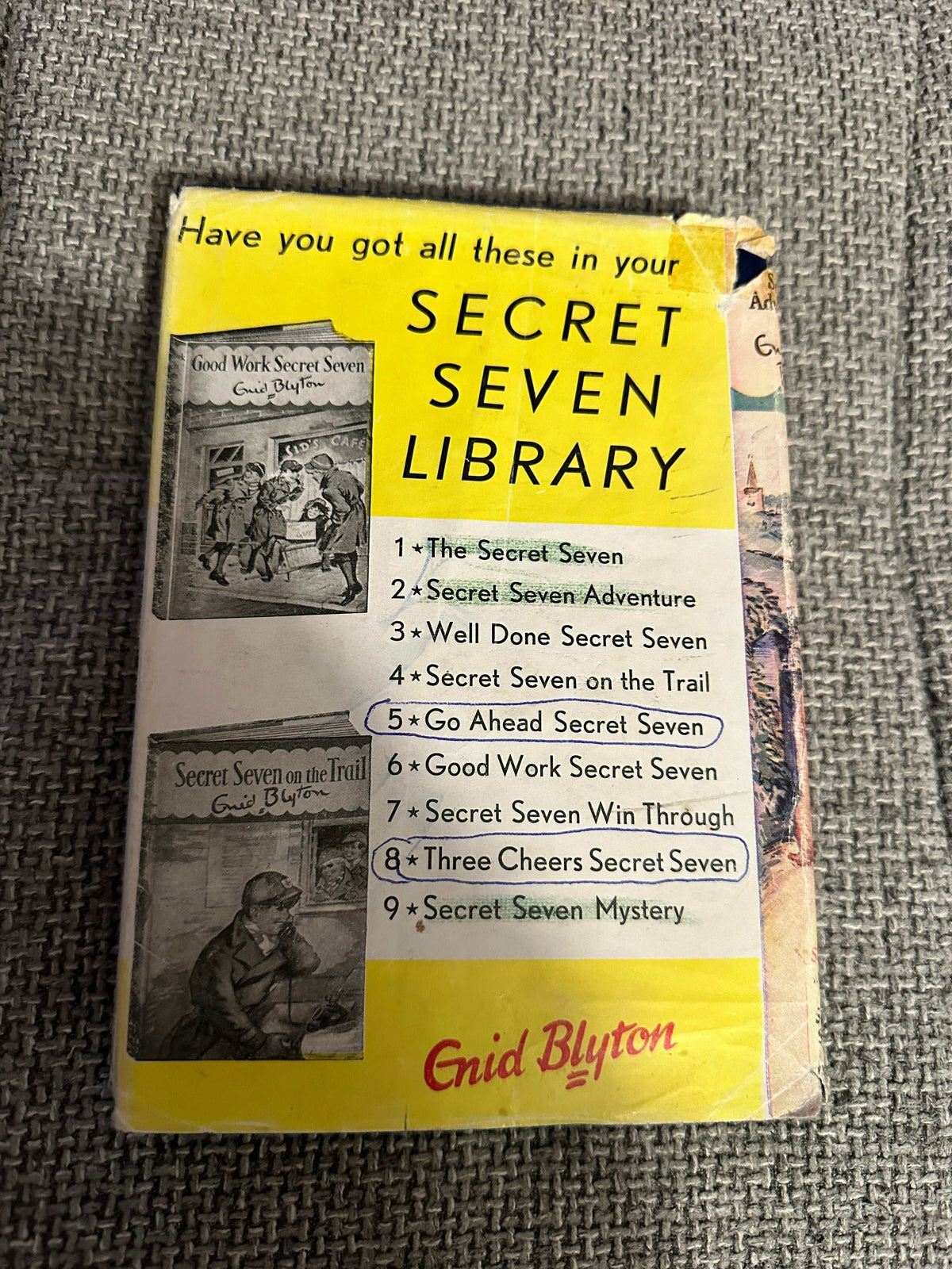 1957 Secret Seven Adventure - Enid Blyton (George Brook Illust) Brockhampton Press
