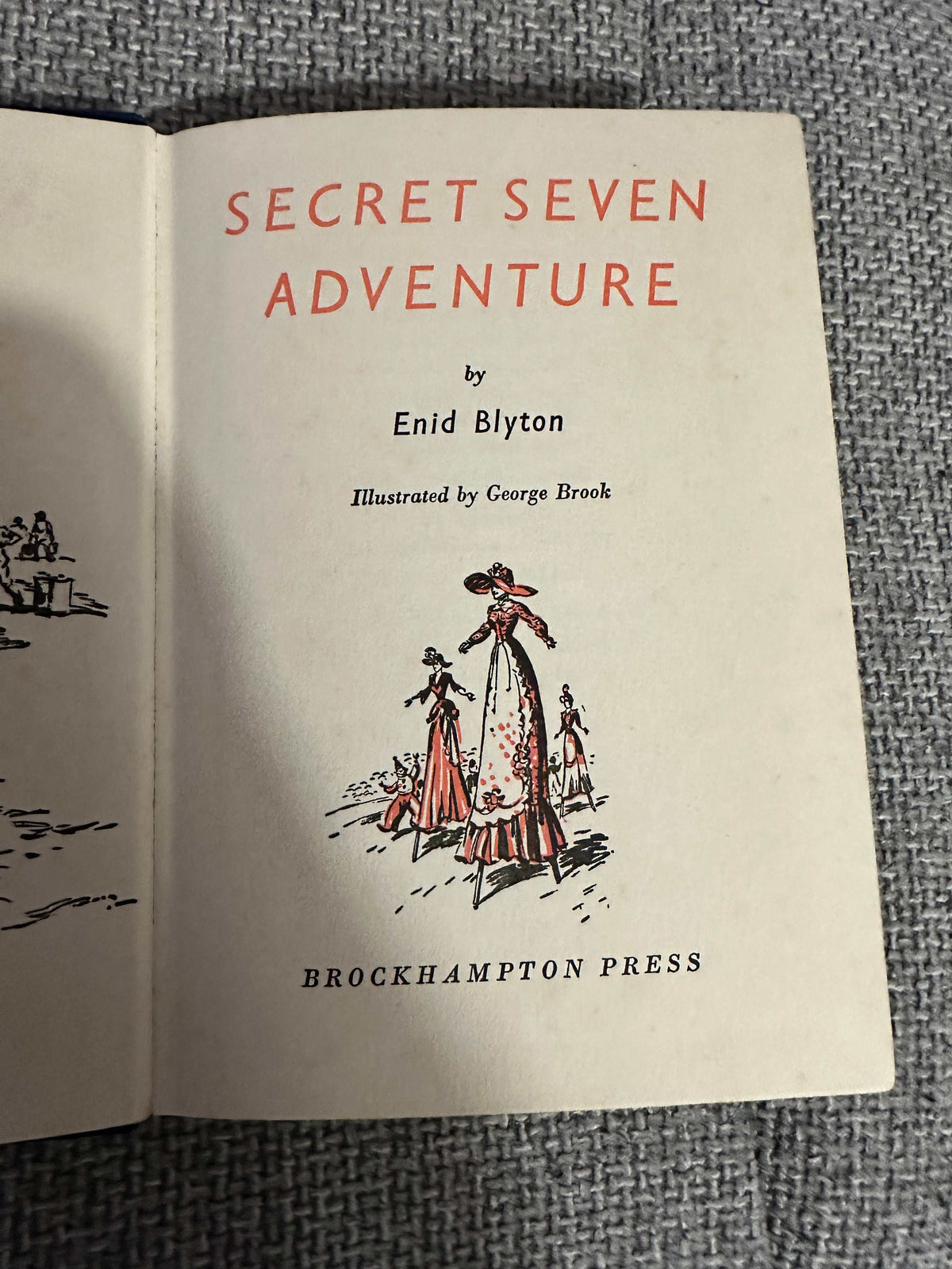 1957 Secret Seven Adventure - Enid Blyton (George Brook Illust) Brockhampton Press