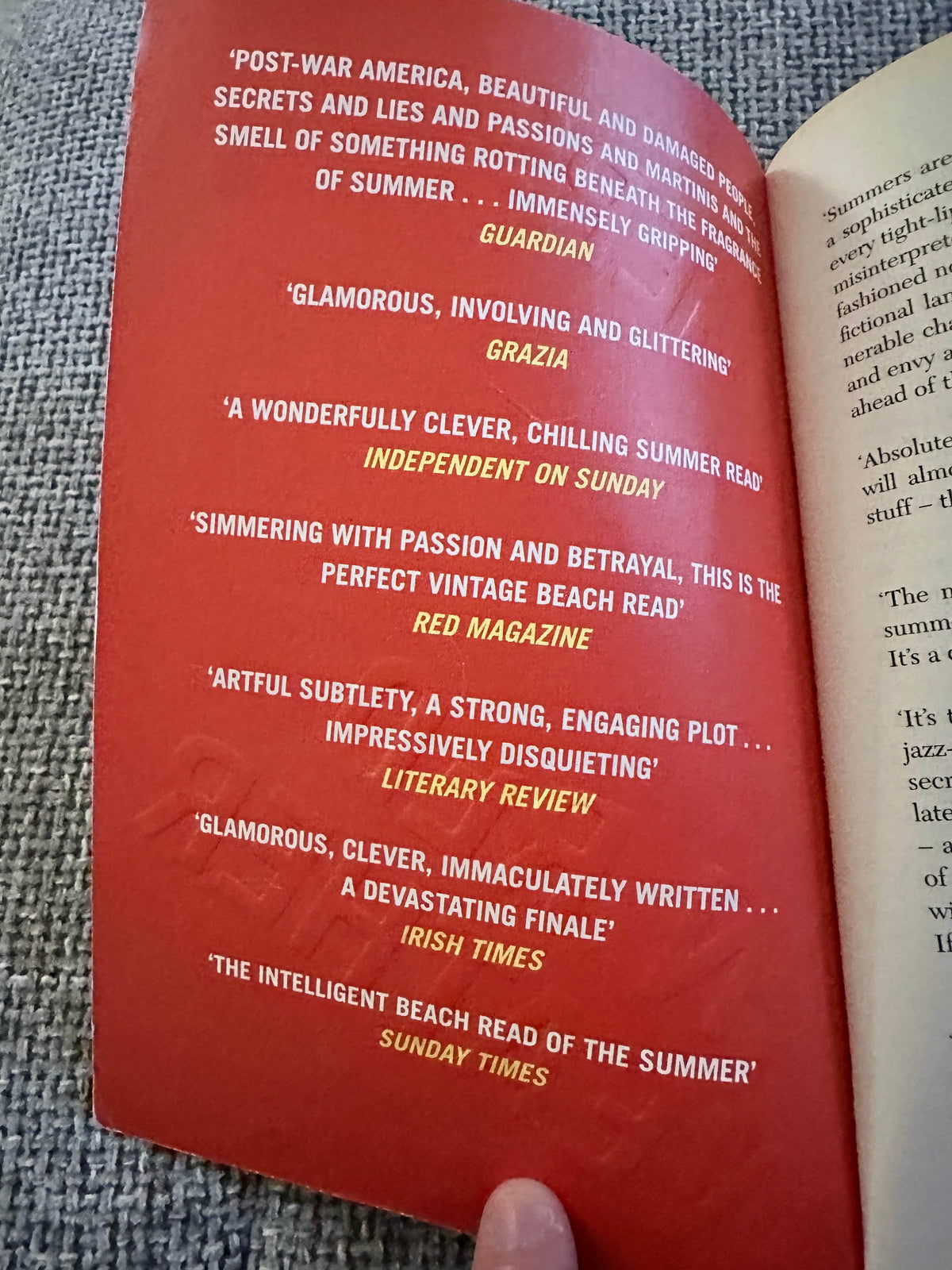 2013 Tigers In Red Weather - Liza Klaussmann(Picador) - Honeyburn Books (UK)