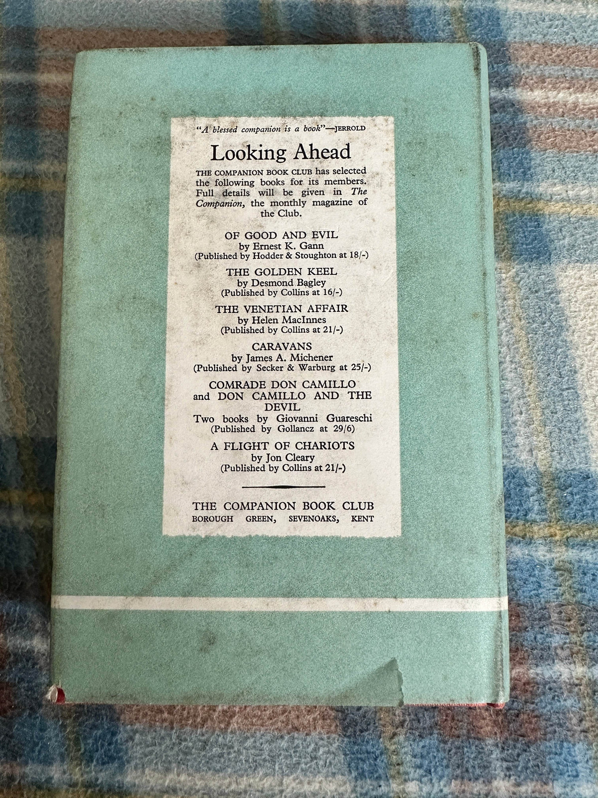 1964 Throw Out Two Hands - Anthony Smith (Companion Book Club) - Honeyburn Books (UK)