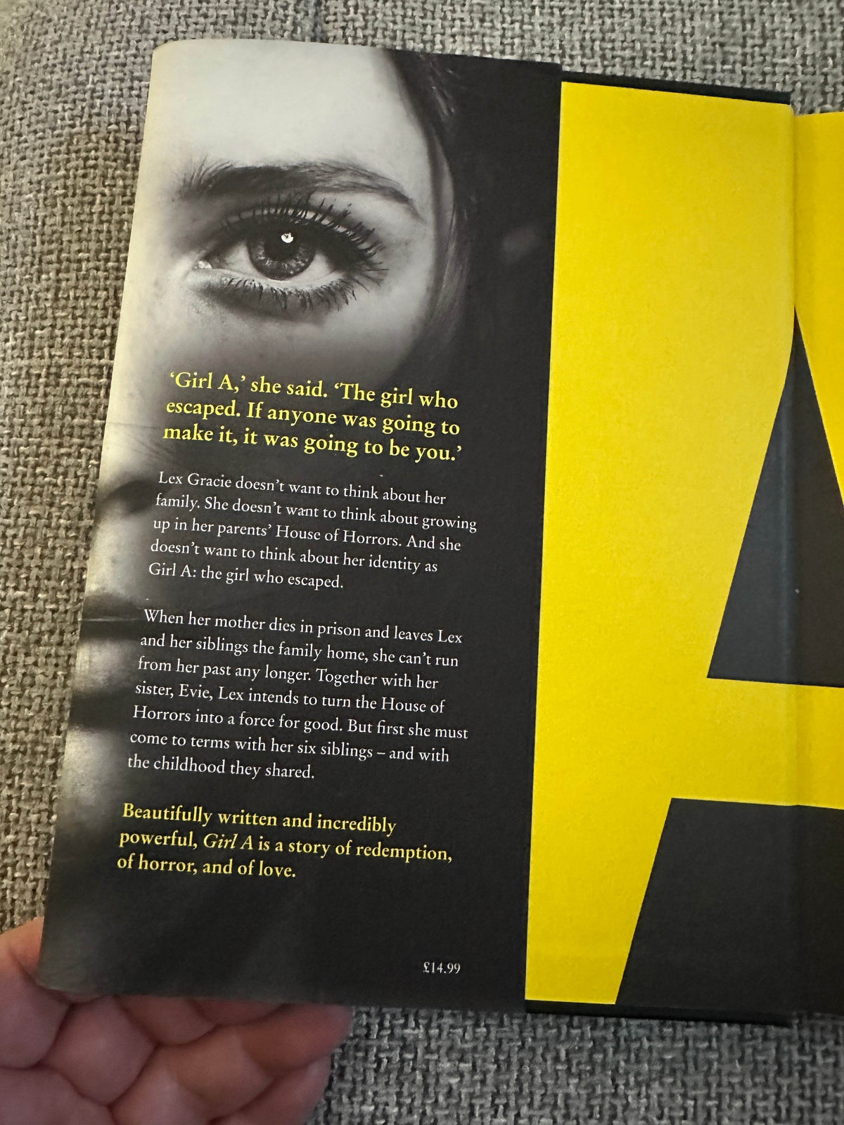 2021 Girl A - Abigail Dean(HarperCollins) - Honeyburn Books (UK)