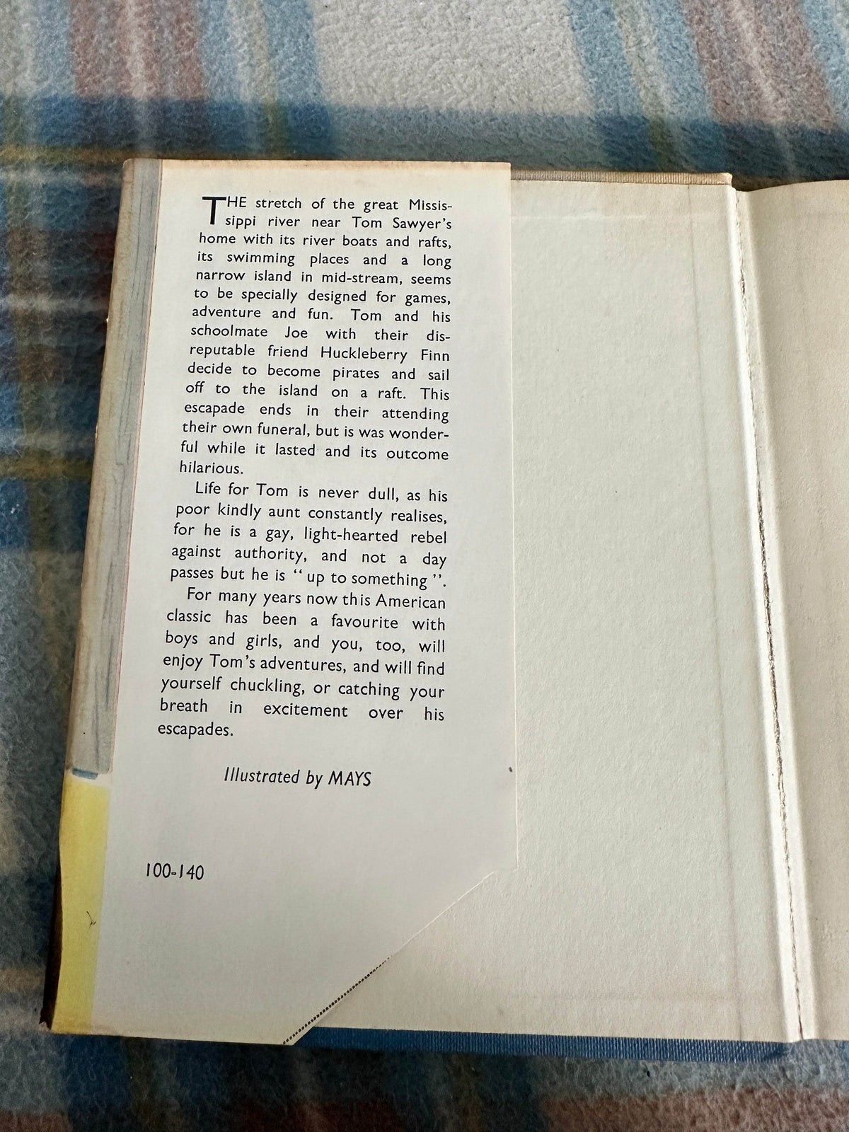 1950’s The Adventures Of Tom Sawyer - Mark Twain(Collins) - Honeyburn Books (UK)