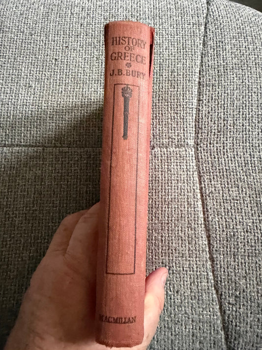 1956 History Of Greece For Beginners - J. B. Bury (MacMillan)
