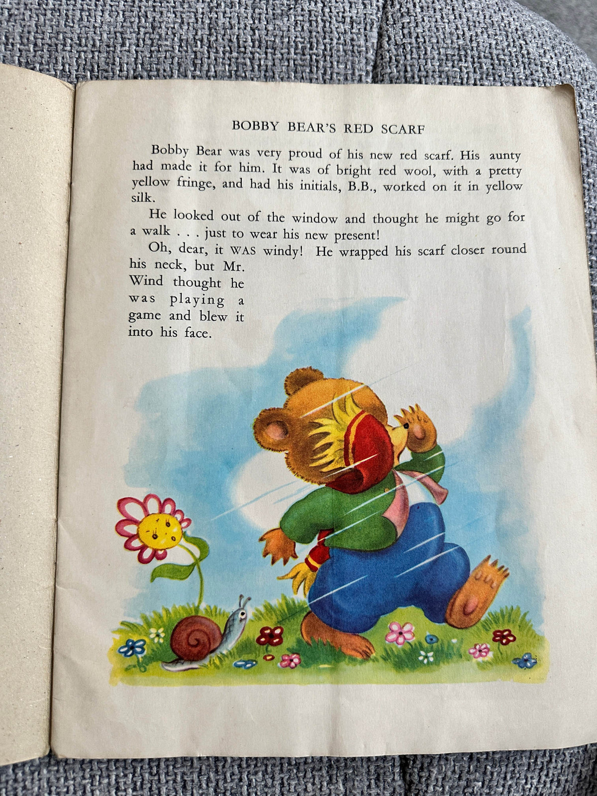 1950’s Bobby Bear’s Red Scarf - Juvenile Productions - Honeyburn Books (UK)