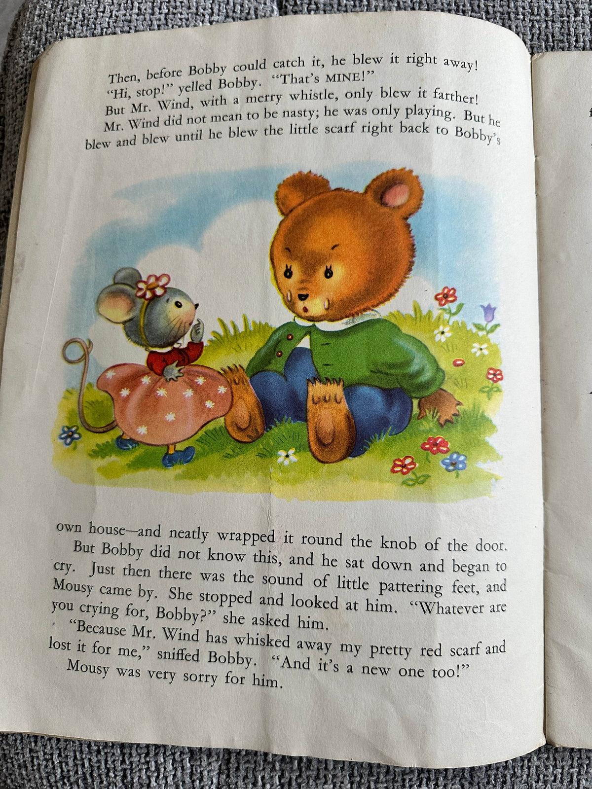 1950’s Bobby Bear’s Red Scarf - Juvenile Productions - Honeyburn Books (UK)