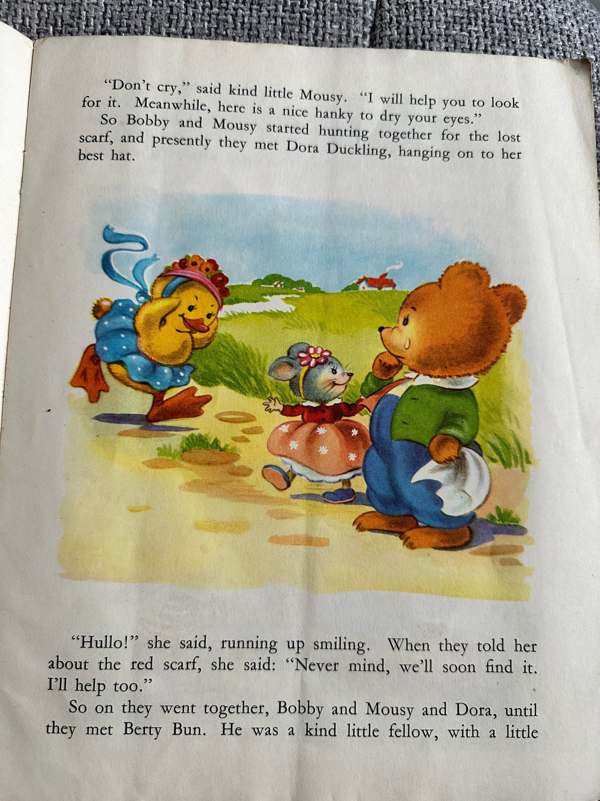 1950’s Bobby Bear’s Red Scarf - Juvenile Productions - Honeyburn Books (UK)