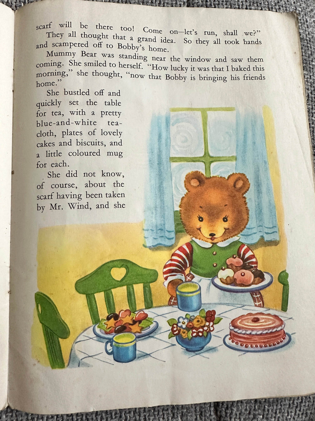 1950’s Bobby Bear’s Red Scarf - Juvenile Productions - Honeyburn Books (UK)