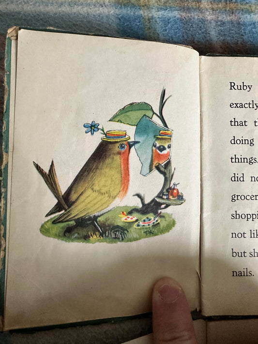 1940’s 2 x Peekobooks without covers Ruby The Robin & Sally The Sparrow - Patience Powell(Perry Colour Books Ltd) - Honeyburn Books (UK)