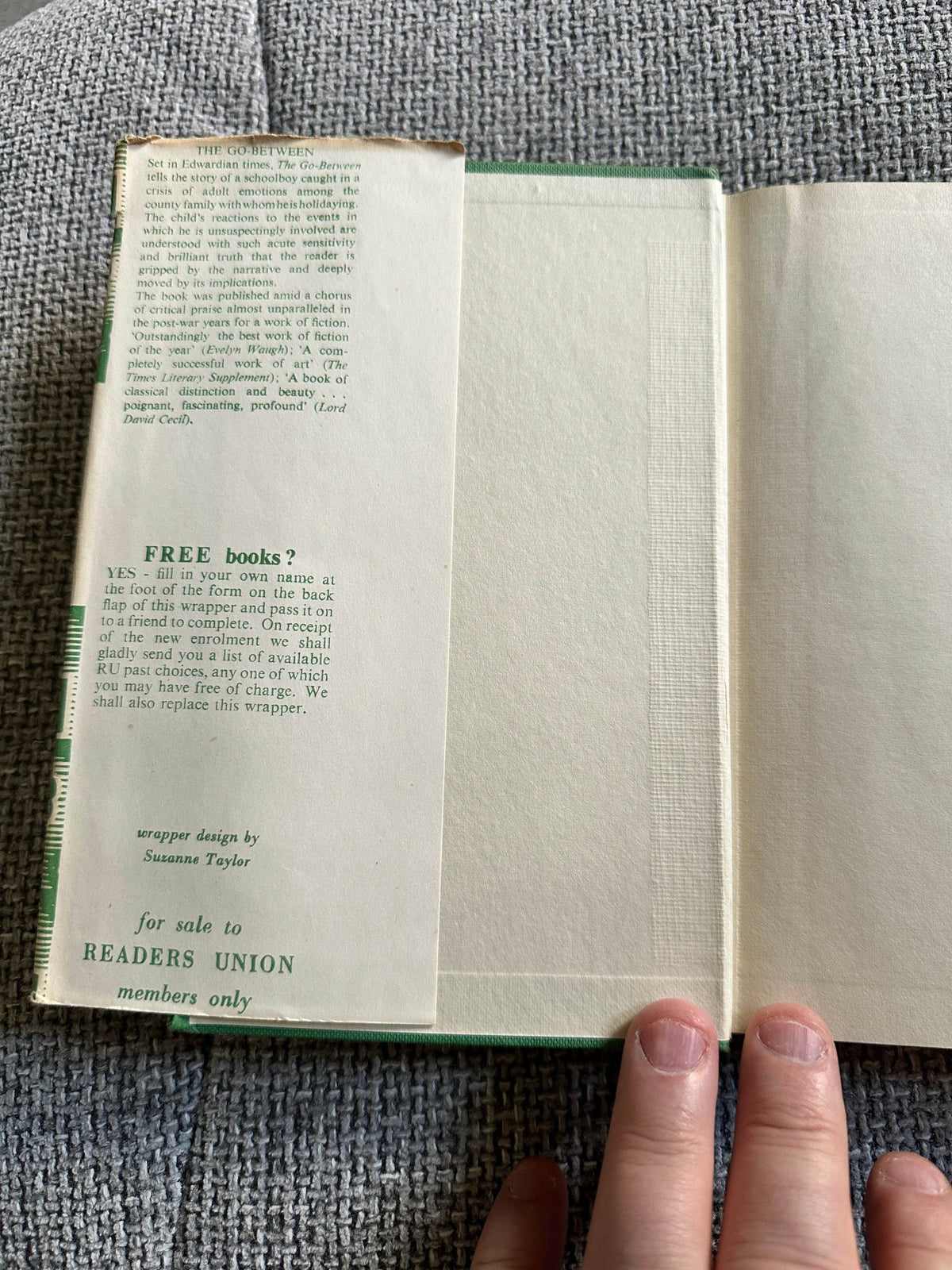 1954*1st* The Go-Between - L. P. Hartley (Readers Union) - Honeyburn Books (UK)