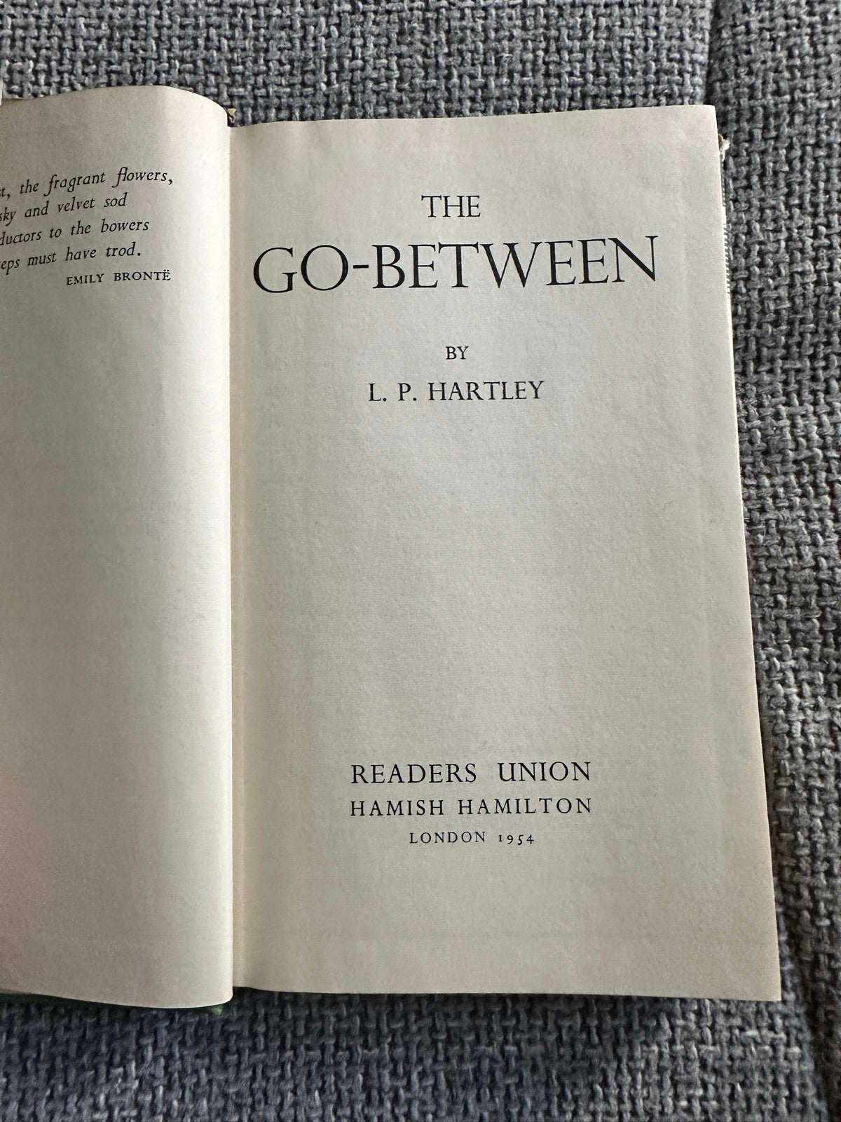 1954*1st* The Go-Between - L. P. Hartley (Readers Union) - Honeyburn Books (UK)