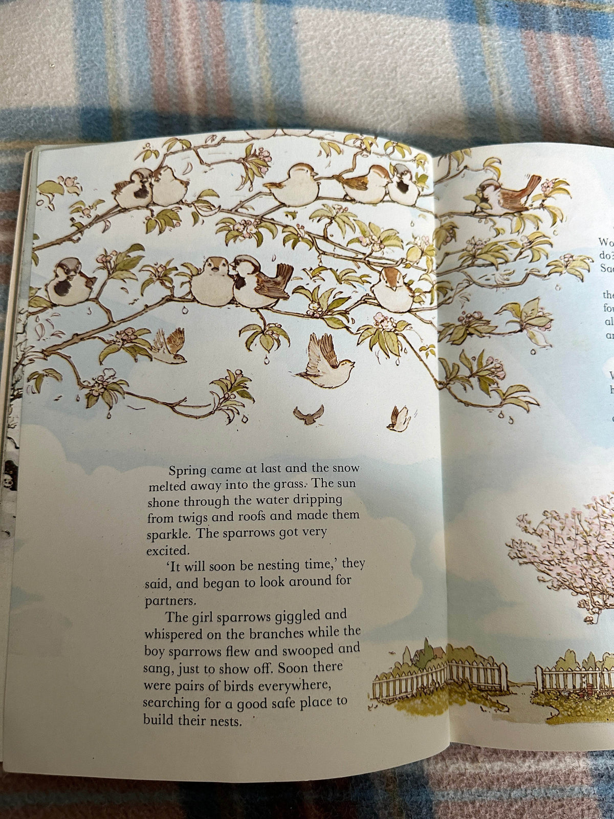 1983 The Very Worried Sparrow - Meryl Doney(Illust Gillian Gaze) Lion Book - Honeyburn Books (UK)