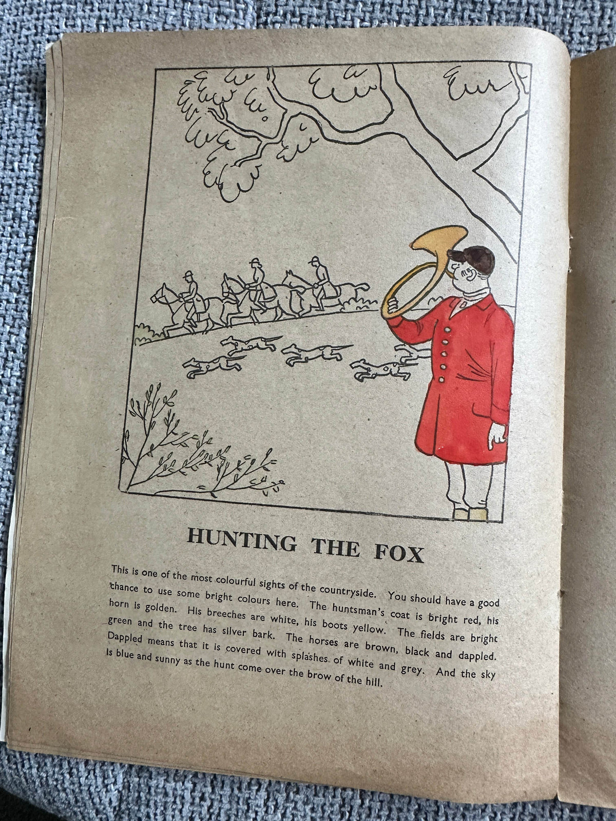 1940’s Hunting & Fishing Painting & Story Book - Honeyburn Books (UK)