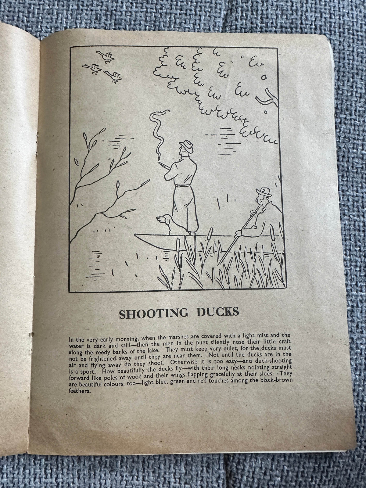 1940’s Hunting & Fishing Painting & Story Book - Honeyburn Books (UK)