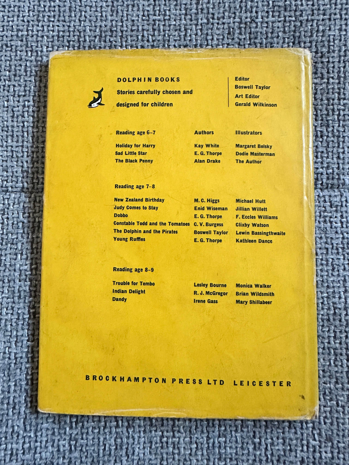 1958*1st* Holiday For Harry - Kay White (Margaret Belsky Illust) Dolphin Books (Brockhampton Press) - Honeyburn Books (UK)