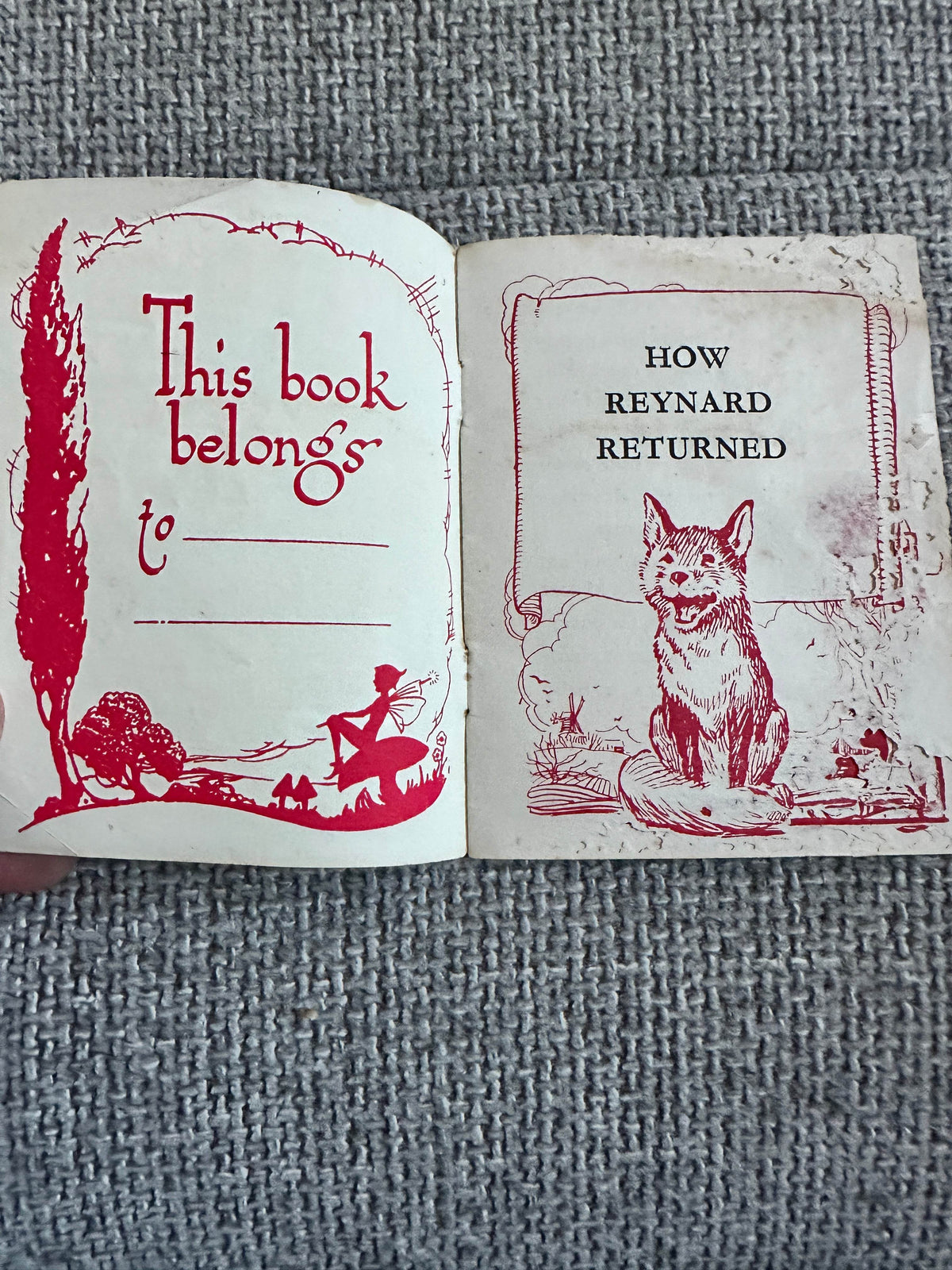 1930’s How Reynard Returned (No. 10) Fairylite Midge Library - Honeyburn Books (UK)