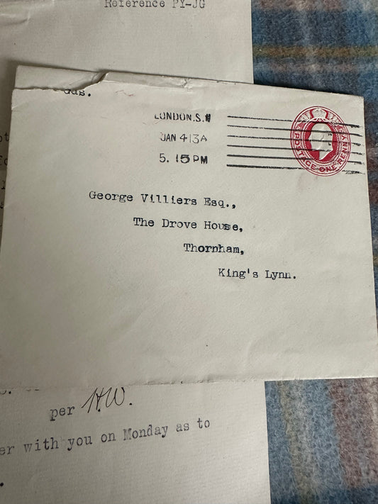 1913 Thomas Cook & Son very early travel letter from now closed travel agents Thomas Cook - Honeyburn Books (UK)