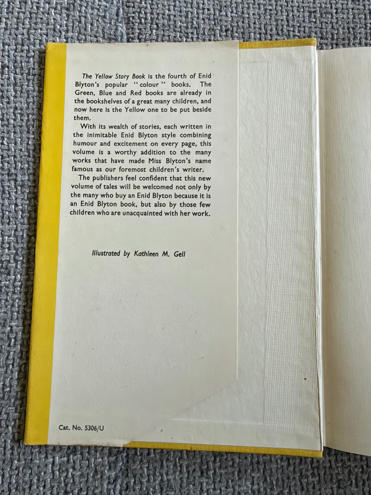 1950*1st* The Yellow Story Book - Enid Blyton (Kathleen Gell illust) Methuen