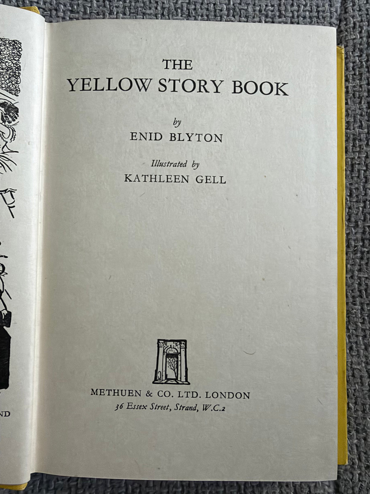 1950*1st* The Yellow Story Book - Enid Blyton (Kathleen Gell illust) Methuen
