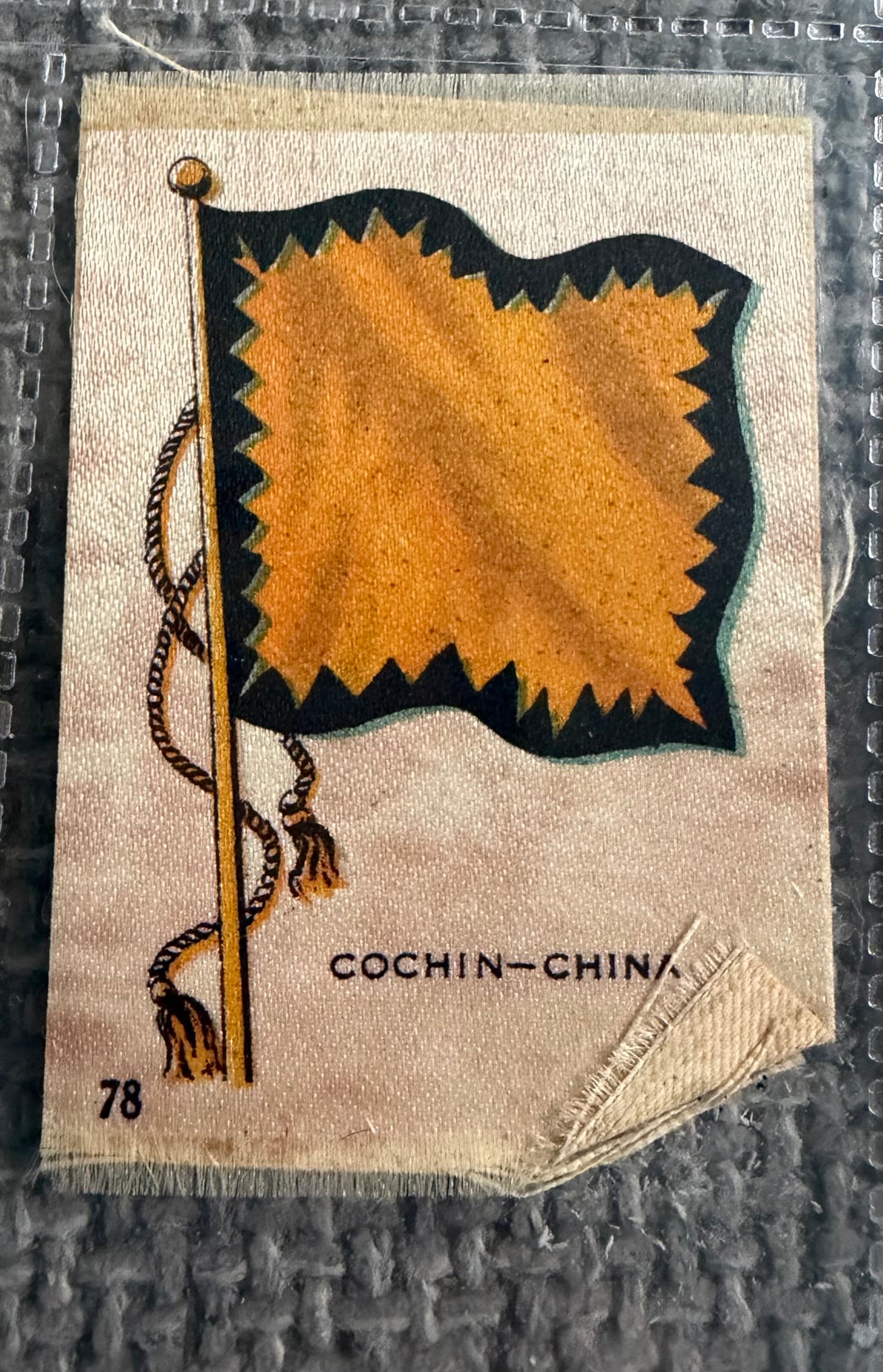 12 x Vintage Wix / B.D.V. Tobacco Silk Flag Cards — World Flags Collection c.1910s–1930s