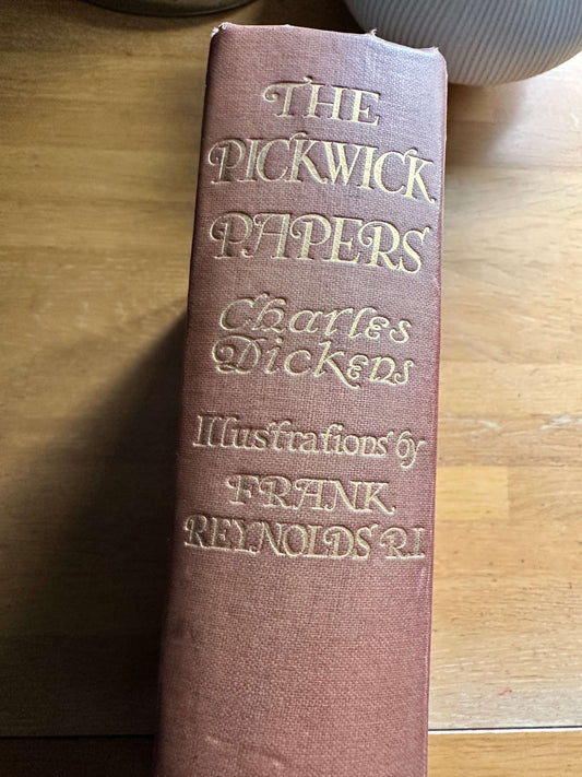 1912 The Pickwick Papers - Charles Dickens (Frank Reynolds Illust) 28cm x 22cm x 5cm The Westminster Press