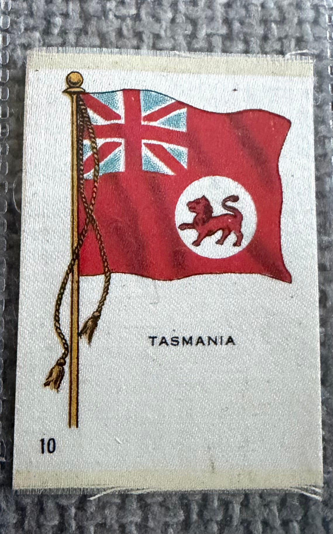 12 x Vintage Wix / B.D.V. Tobacco Silk Flag Cards — World Flags Collection c.1910s–1930s.