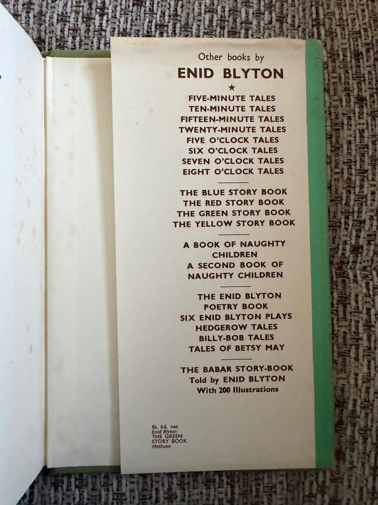 1960 The Green Story Book - Enid Blyton (Eileen Soper illust) Methuen