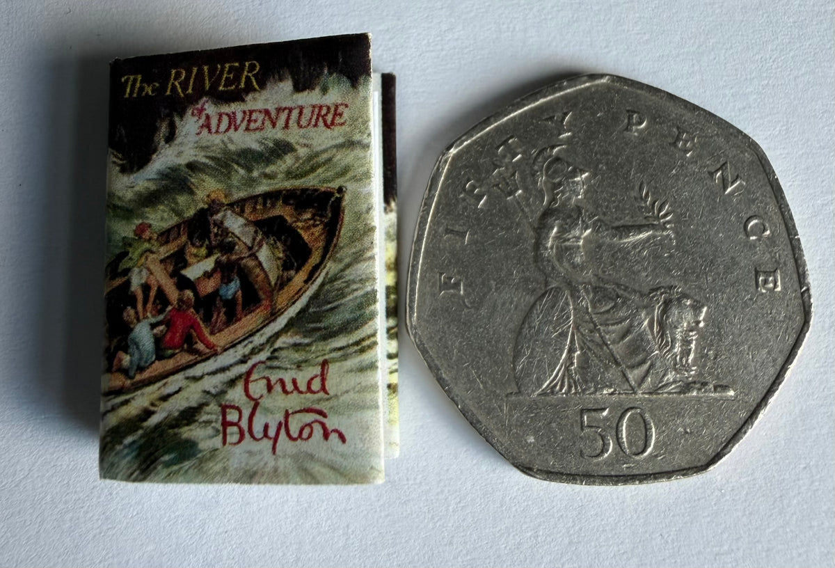 The River Of Adventure 1:12 scale 2x3 detachable dust jacket opening book