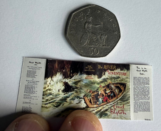 The River Of Adventure 1:12 scale 2x3 detachable dust jacket opening book