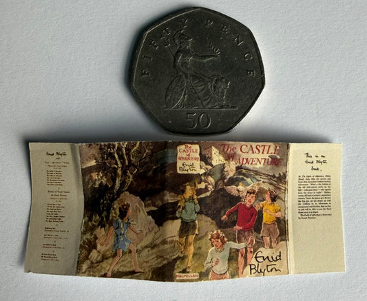 The Castle Of Adventure 1:12 scale 2x3 detachable jacket. Opening book