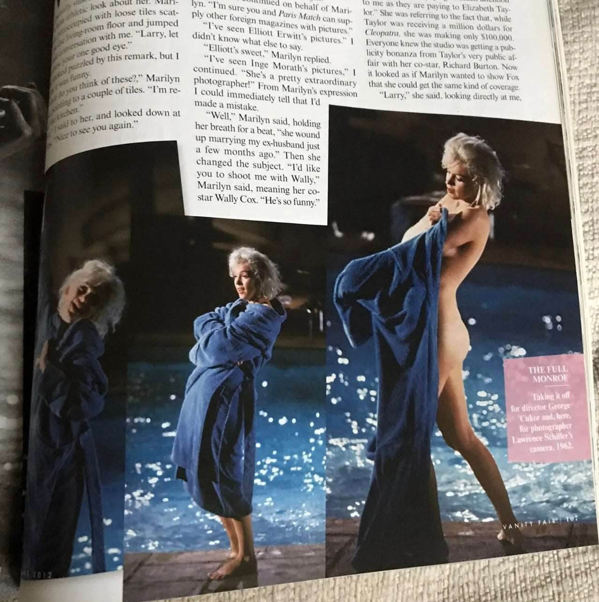 *RARE* Vanity Fair June 2012 Marilyn Monroe Lost Nudes Issue - Honeyburn Books (UK)